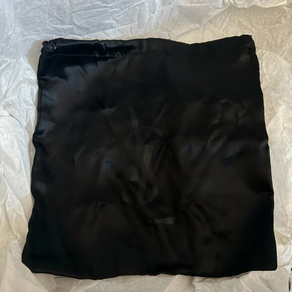 VINTAGE YSL Necklace - River Gauche Collection Shell - long black chord - Picture 6 of 7